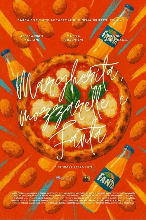 Margherita, mozzarelle and Fanta poster