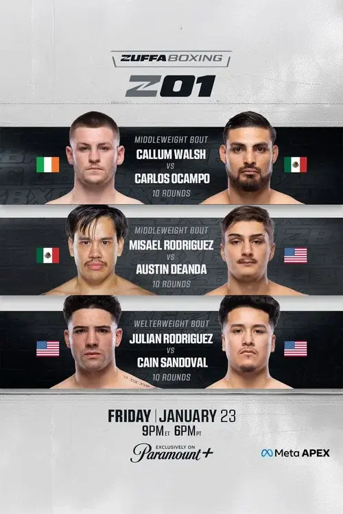 Zuffa Boxing 01 poster