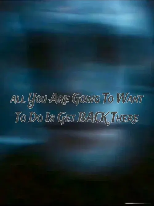 All You Are Going to Want to Do Is Get Back There poster