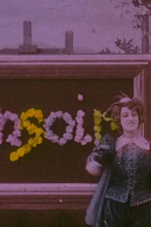 Bonsoir. Tableau fleuri poster