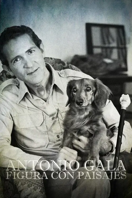 Antonio Gala: figura con paisajes poster