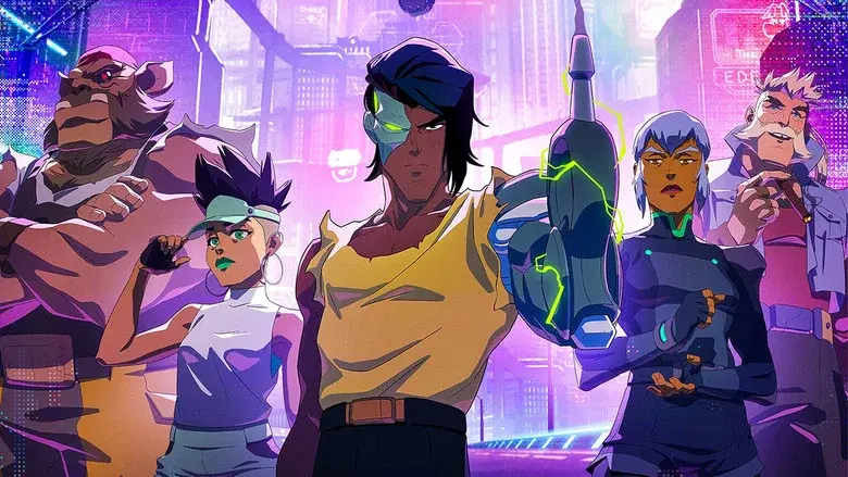 Captain Laserhawk: A Blood Dragon Remix still 1