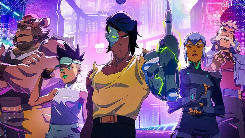 Captain Laserhawk: A Blood Dragon Remix still 2