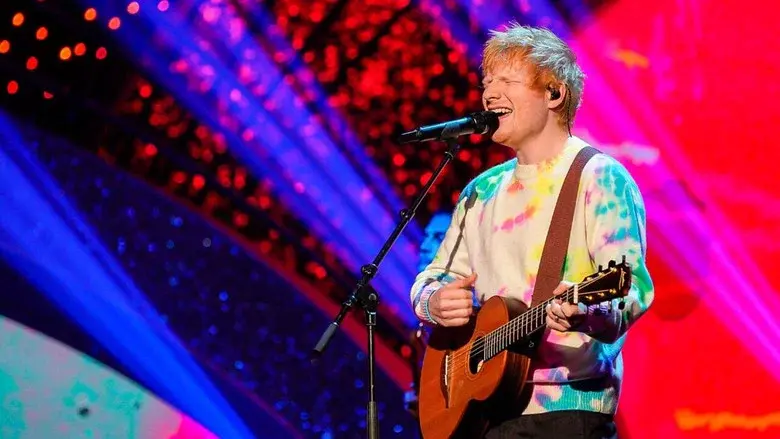 Ed Sheeran at the BBC still 1